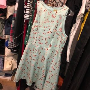 Light green cherry 🍒 blossom H&M floral dress